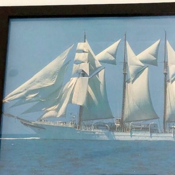 Clipper Ship Print Framed 1997 - Picture 3 of 7